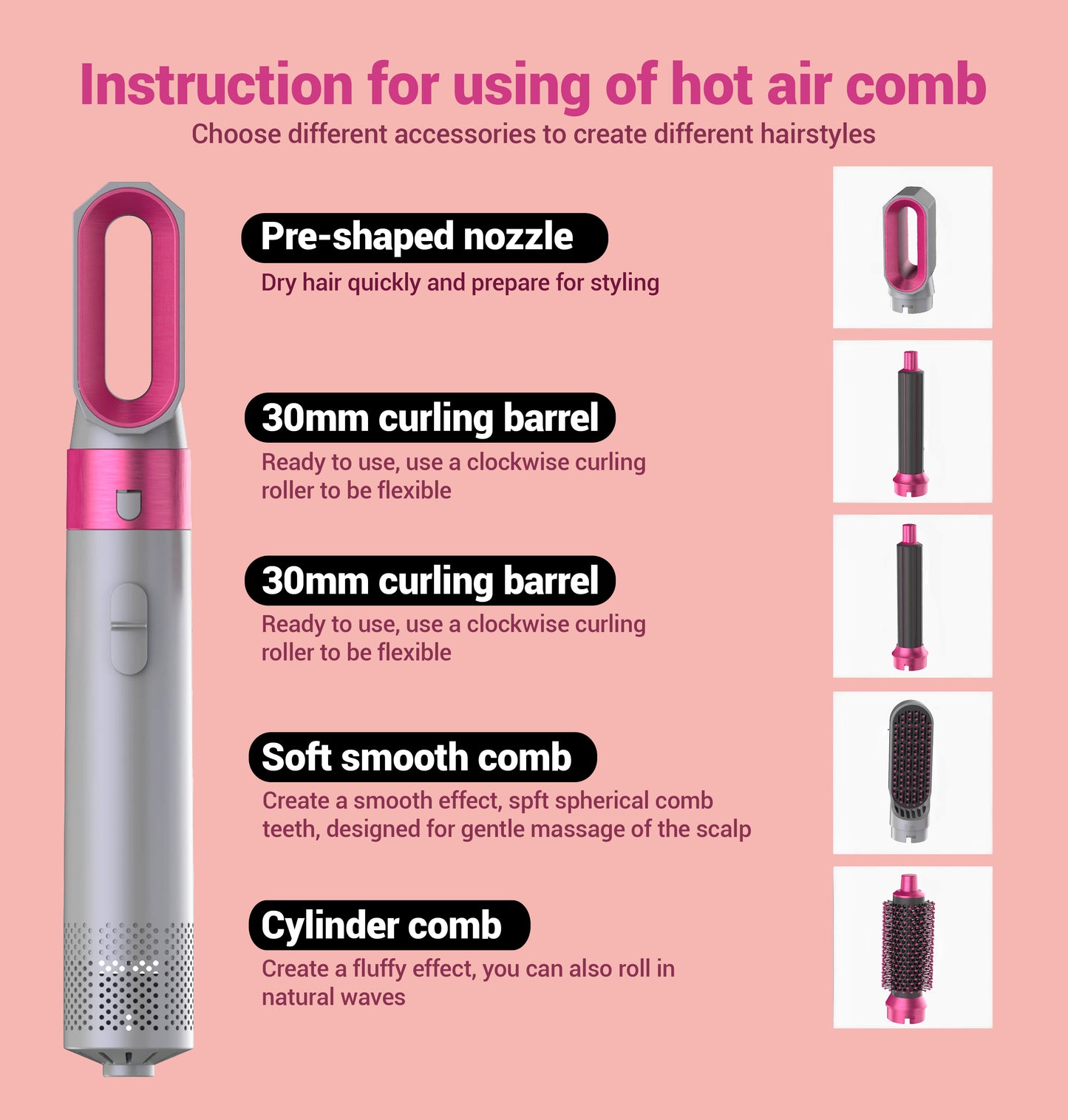 Air Hair Styler 5 In 1