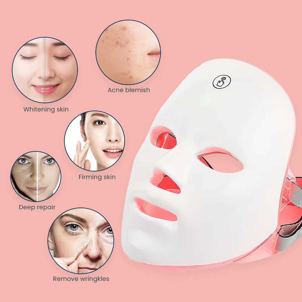 LED Facial Mask - Anti-Aging & Skin Rejuvenation Therapy