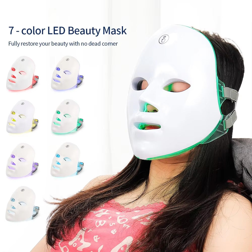 LED Facial Mask - Anti-Aging & Skin Rejuvenation Therapy