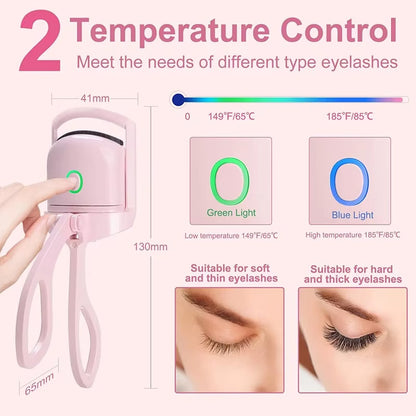 Quick Electric Eyelash Curler – Long-Lasting