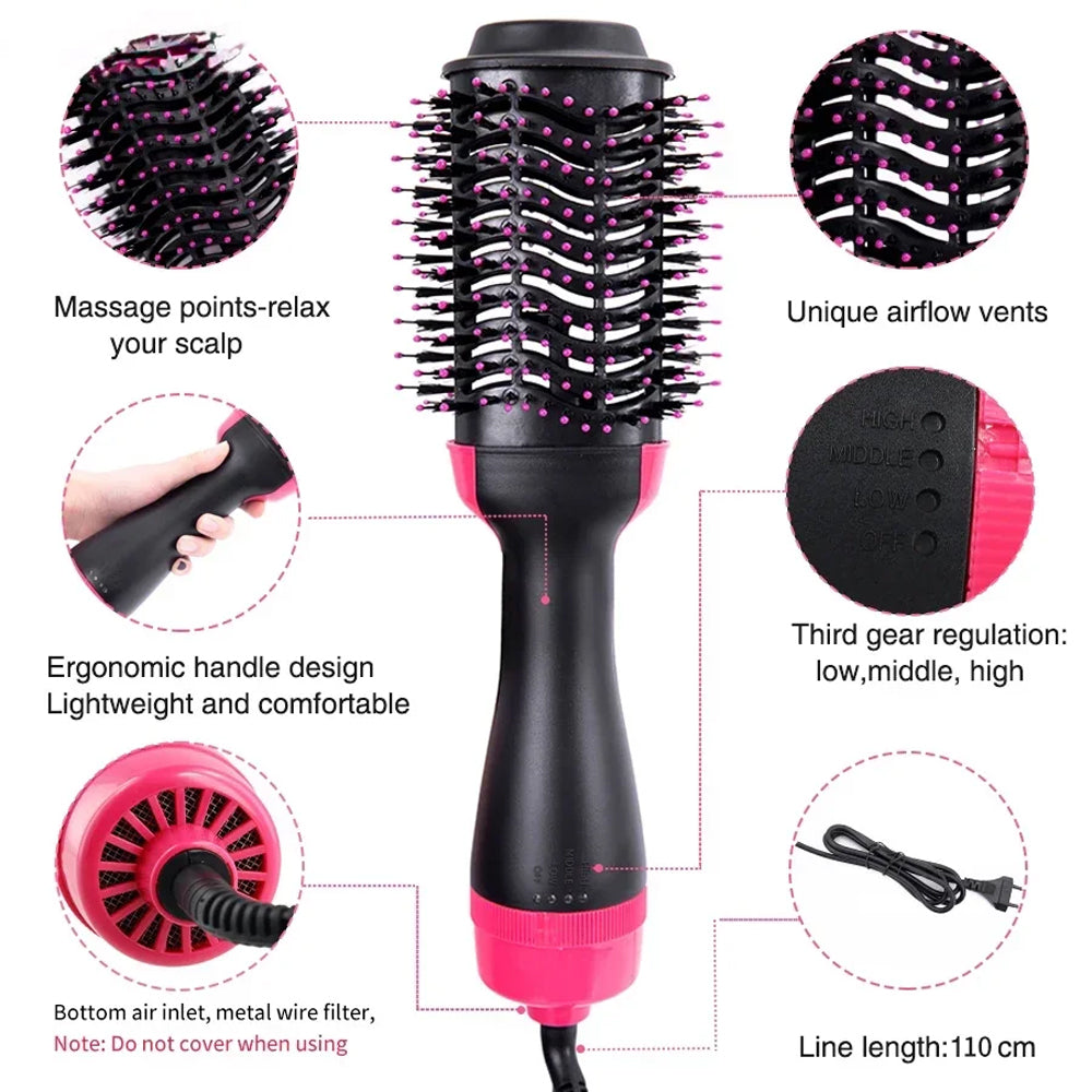 2-in-1 Heating Hairbrush