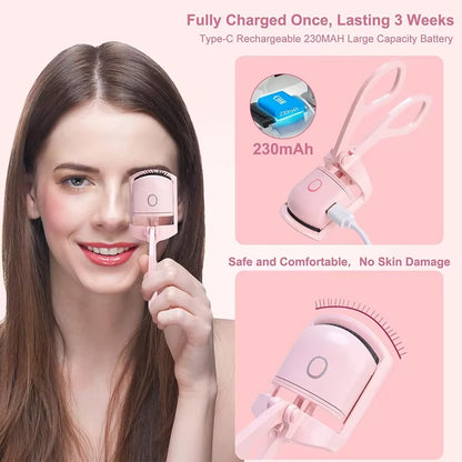 Quick Electric Eyelash Curler – Long-Lasting